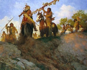 Sunset for the Comanche, by Howard Terpning