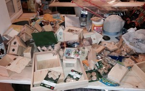 Step One: Dump all the wood crap out on the counter. Continue to find more as you work.