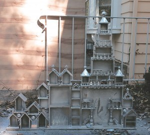 Step Eight: Spray paint the street.
