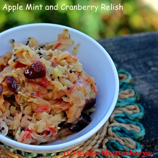 Apple, Mint and Cranberry Relish