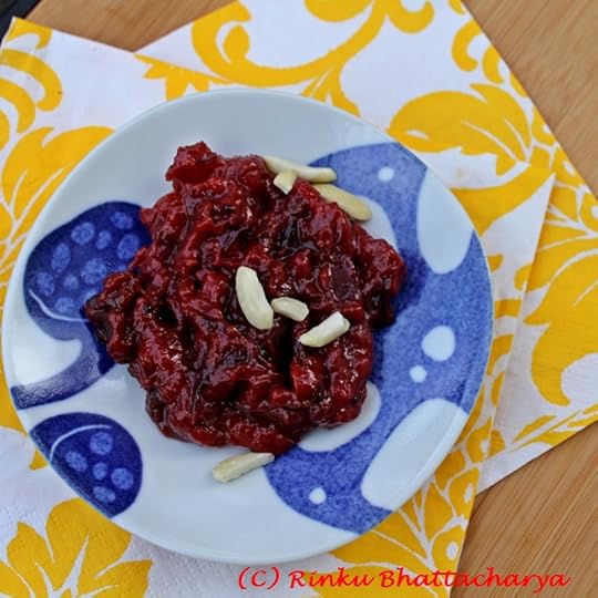 Rhubarb, Plum and Date Chutney