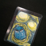 Doctor Who Starry Night Sketch Card by Nick Davis