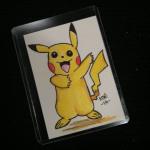 Pokemon Pikachu Sketch Card by Nick Davis