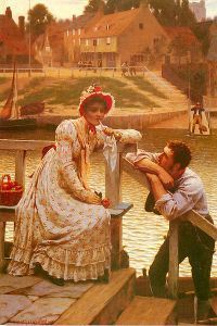'Courtship' by Edmund Leighton