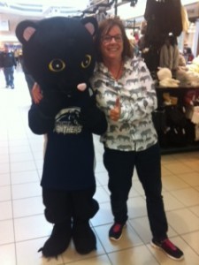 me and mascot