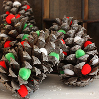 PomPom Pine Cones