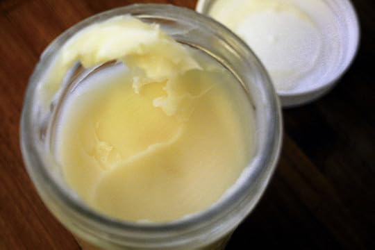 Rendered and cooled leaf lard