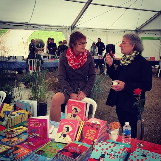 Frederic Clement, of the dramatic reading, with illustrator Albena Ivanovitch-Lair