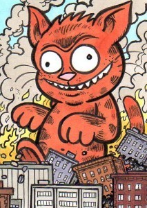 Bad Cat sketchcard