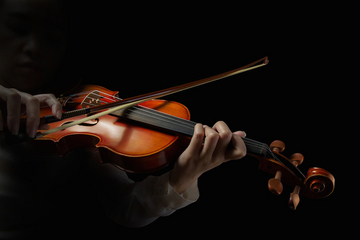person playing violin