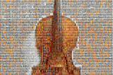 Violin mosaic