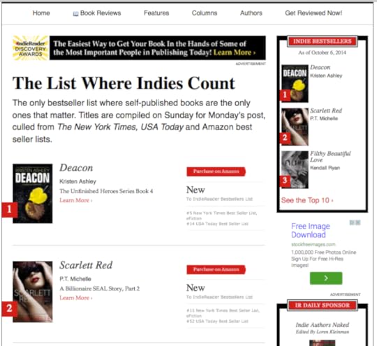 IndieReaderTop10BestSellerSCARLETTRED