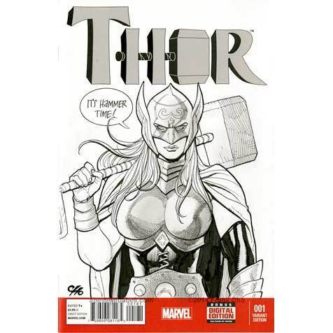 Frank Cho Thor Sketch Cover