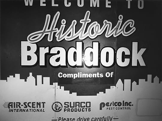 LaToya Ruby Frazier,1980s “Welcome to Historic Braddock” Signage and a Lightbulb, 2009, from The Notion of Family (Aperture, 2014)