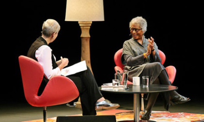 Alice Walker with Caroline Baum at The Sydney Writers' Festival. Image source: The Guardian. Photograph by Prudence Upton