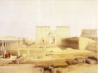 Forecourt, Temple of Isis at Philae