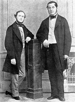 Gustav Robert Kirchhoff and Robert Bunsen