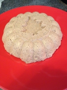 Chicken heart pate in a christmas tree mold