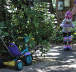 The old ride and the new one.