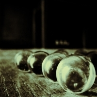 marbles lined up