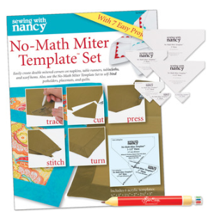 No Math Miter Template set as seen on Nancy Zieman's Blog