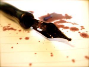 blood writing