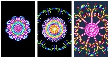 Kaleidoscope Drawing Pad Examples
