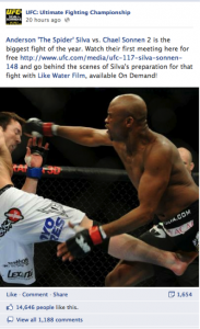 UFC Facebook Post