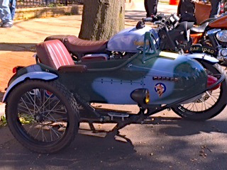 Purple Motorcycle SideCar