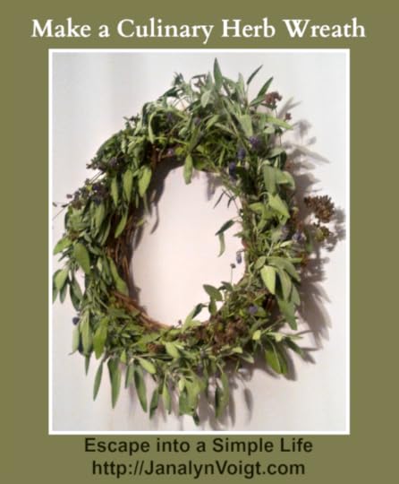 Culinary Herb Wreath by Janalyn Voigt Escape into a Simple Life