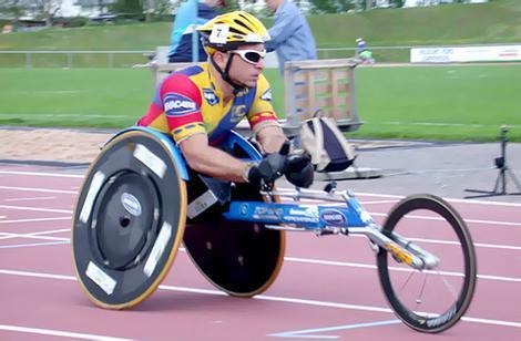 Wheelchair athlete Paul Nunnari.