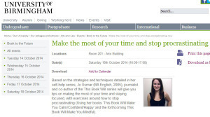 Birmingham University talk screengrab