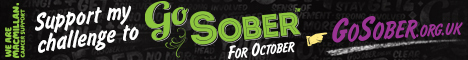 Go Sober for October banner advert