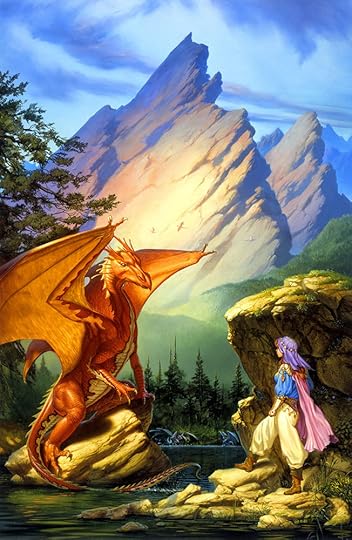 Book Cover Throwback Dragonlake by Michael Whelan