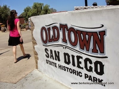 entrance sign to Old Town San Diego State Historic Park in San Diego, California