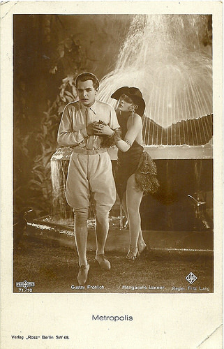 Gustav Fröhlich and Margarete Lanner in Metropolis