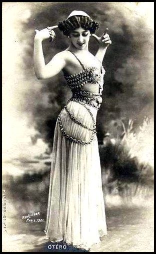 La Belle Otero in one of her daring costumes.