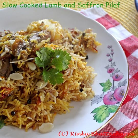 Festive Saffron Lamb Yakhni Pilaf