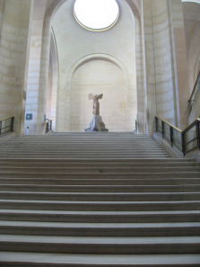 Nike on the Daru staircase in the Louvre.
