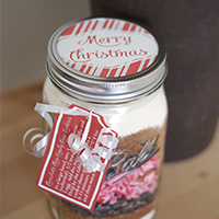 Candy Cane Cookies in a Jar