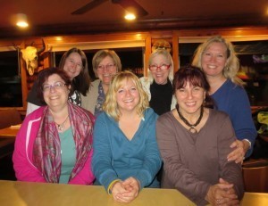 Top right: Julie Glover, Kim Handysides (my roomie!), Margie Lawson, Jenny Hansen, me, Tiffany Lawson (The Naked Editor), and T.K. Knight