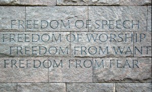 Franklin D. Roosevelt Four Freedoms Park memorial