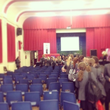 Queueing chaos at Flixton Girls' School!