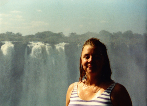 Me at Victoria Falls in Zimbabwe. Such a highlight... you can tell by my face! ;)