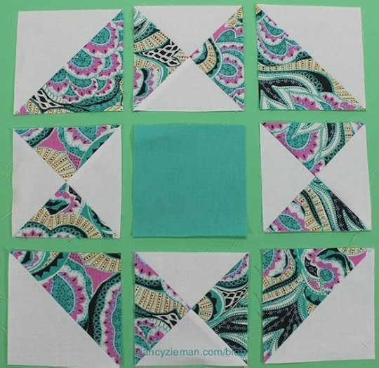 how to sew 1/4-square triangles by Nancy Zieman