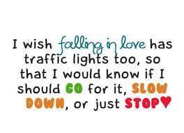 falling in love sign