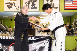 Musician Willie Nelson Gets Promoted To 5th Degree Black Belt Gong Kwon Yu Sul