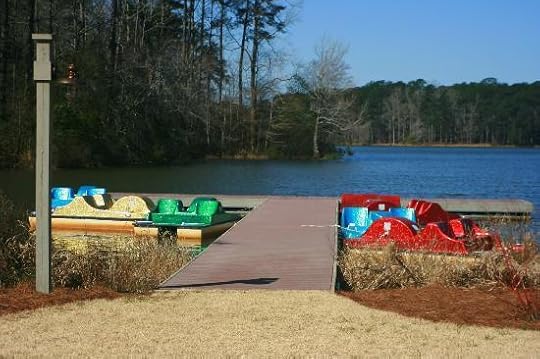 The peddle boats are fun.