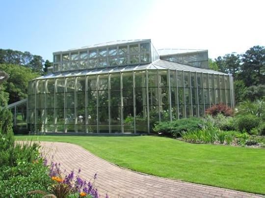 This is the back view of the butterfly house.