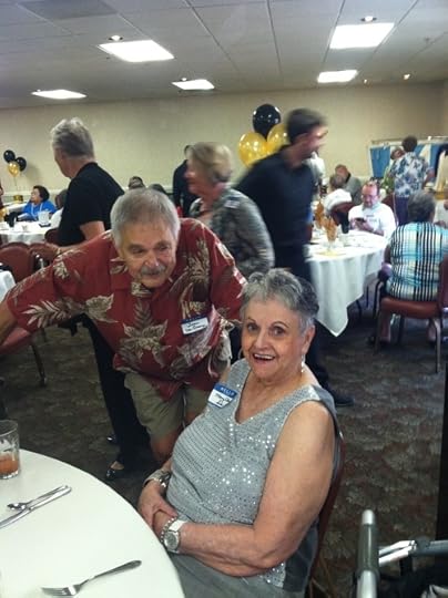 Mom and Tommy. Poppy must not have scared him too badly, he still has his hair . . .